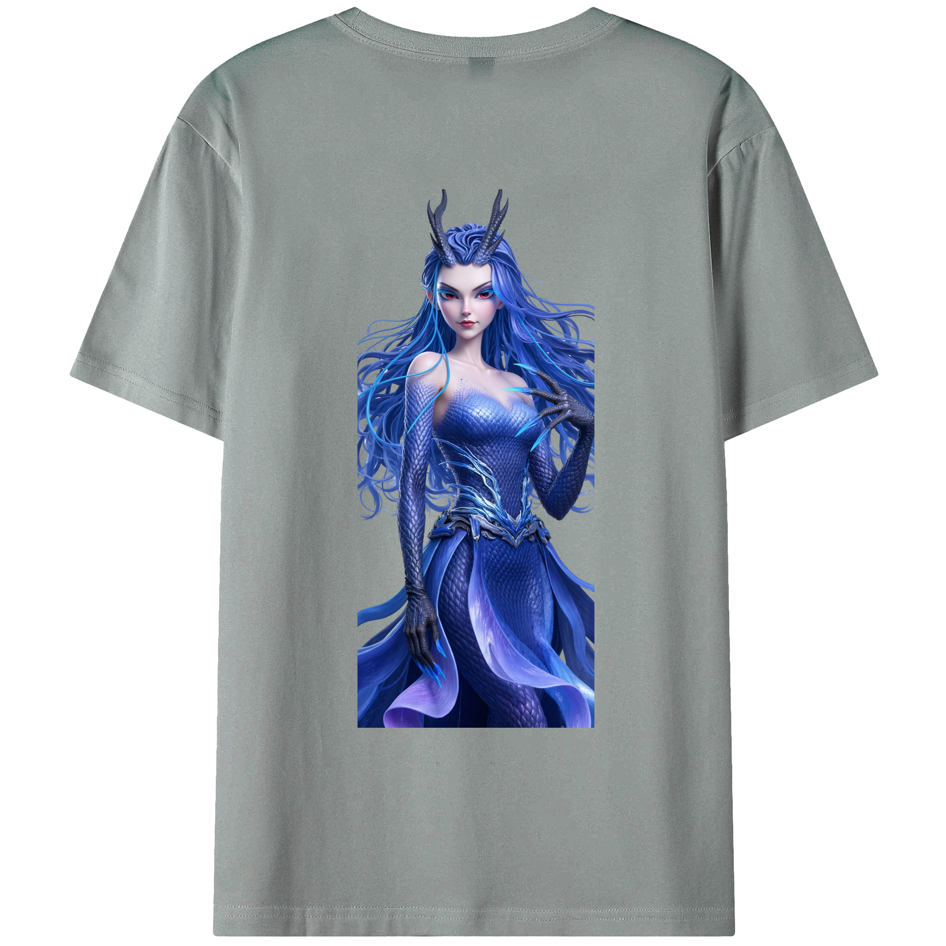 （画像用） Ne Zha 2 ナタ 魔童の大暴れ 綿100％ メンズ半袖Tシャツ（バックプリント） 通気性